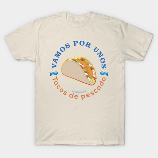 Tacos de pescado T-Shirt by NetJan